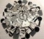 MOSAICS~ Fabulous Black & White Floral "Samoa" Hand Cut Porcelain & Tile Mix! Carousel 1