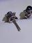 Gorgeous vintage sterling silver genuine sapphire earrings Carousel 3