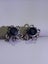 Gorgeous vintage sterling silver genuine sapphire earrings Carousel 2