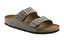 Birkenstock Arizona Birko-Flor Nubuck Regular Fit Sandal (Stone) Carousel 1
