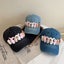 Elosung Whimsical Plush Bunny Row Denim Baseball Cap Adjustable Sun Protection B Carousel 4
