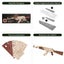 Rokr Automatic Rifle Ak 47 Wooden Assembly Gun Double Firing Modes Diy Toy For A Carousel 4