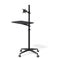 Office Laptop Floor Stand Height Adjustable Desktop Table Portable Rolling Carousel 3
