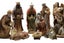 Christmas Nativity Set Scene Figures Polyresin Figurines Baby Jesus-11 PIECE SET Carousel 1