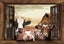 Framed $1 RESERVE 1 Panel Canvas Art Print - Life Style Carousel 1
