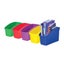 Acme Plastic Book Storage Tub Yellow 19cm High 228133 Carousel 2
