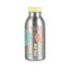 Milan 350ml Stainless Steel Isothermal Bottle Silver Yellow Carousel 1