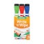 Acme 2-in-1 Write n Wipe Whiteboard Markers 6 Colours 3 Pack Carousel 1
