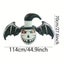 NNETM Halloween Inflatable Skull Bat with Hat Carousel 4