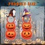 NNETM Halloween Outdoor Lawn Pumpkin & Witch Hat Decorations Carousel 3