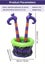 NNETM Inflatable Witch Bucket Halloween Party Cooler Carousel 2