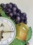 Fully Restored Mint 1950's German Ceramic Fruit Clock Carousel 3