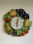 Fully Restored Mint 1950's German Ceramic Fruit Clock Carousel 6