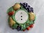 Fully Restored Mint 1950's German Ceramic Fruit Clock Carousel 7
