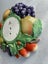 Fully Restored Mint 1950's German Ceramic Fruit Clock Carousel 8