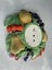 Fully Restored Mint 1950's German Ceramic Fruit Clock Carousel 9
