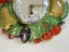 Fully Restored Mint 1950's German Ceramic Fruit Clock Carousel 14