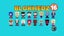 Z Garage Blokhedz DC Comics Full Set 16 Figures Carousel 2