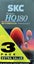 SKC Premium HQ - 180 Multi-Orientation set of 3 VHS Tapes. Sealed not used. Carousel 1