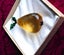 JEWELLERS ESTATE MUSEUM KAURI AMBER PEAR SHAPE WITH GREEN ENAMEL SILVER LEAVES Carousel 2