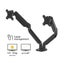 Fellowes Dual Monitor Arm with USB, 40" - Platinum F8042501 Carousel 3