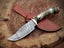 Hand Made Damascus Steel With Stag Horn Wood Handle Collector Knife RRP 400$. Carousel 6