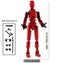 Promotion! 3pcs Articulated Action Figure Set #ED123 Carousel 6