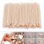100Pcs Wood Stick Nail Art Cuticle Pusher Remover Pedicure Manicure Tool Carousel 1