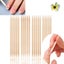 100Pcs Wood Stick Nail Art Cuticle Pusher Remover Pedicure Manicure Tool Carousel 3