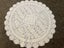 A stunning very fine white linen Table centre dresser cloth Carousel 1