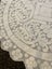 A stunning very fine white linen Table centre dresser cloth Carousel 2