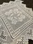 A stunning fine white filet crochet Table centre /dresser cloth Carousel 3