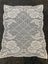 A lovely ecru filet crochet Table centre /dresser cloth Carousel 1