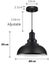 Black Pendant Light Industrial Fixtures Metal Hanging Ceiling Light Carousel 2