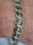 Fancy bracelet with faceted green stones Carousel 1