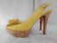 Leather Yellow Heels, Sz 7.5/38.5 Carousel 5