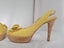Leather Yellow Heels, Sz 7.5/38.5 Carousel 6