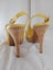 Leather Yellow Heels, Sz 7.5/38.5 Carousel 8