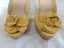 Leather Yellow Heels, Sz 7.5/38.5 Carousel 14