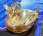 GORGEOUS CARNIVAL GLASS DUCK ON NEST Carousel 2
