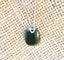Pounamu pendant with sterling silver sitting and chain Carousel 1