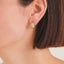 Rosefield Pave Striped Studs Gold Carousel 1