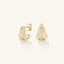 Rosefield Pave Striped Studs Gold Carousel 2
