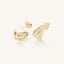 Rosefield Pave Striped Studs Gold Carousel 3