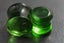 Double Faceted Green Glass Plug Carousel 1