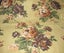 Lovely Large Remnant Vintage Floral Cotton Barkcloth Fabric Roses Autumn Shades Carousel 3