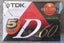 5-Pack TDK D-60 min Blank Audio Cassette Tapes (Sealed but Ripped Wrapper) Carousel 4