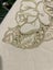 A lovely pure linen, heavily hand embroidered Vintage Linen Tablecloth Carousel 4