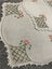 4 sweet little vintage hand embroidered Doilies / Coasters Carousel 4