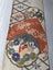 Vintage Japanese Silk Fabric Piece Old Textile Obi Panel Carousel 7